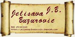 Jelisava Buzurović vizit kartica